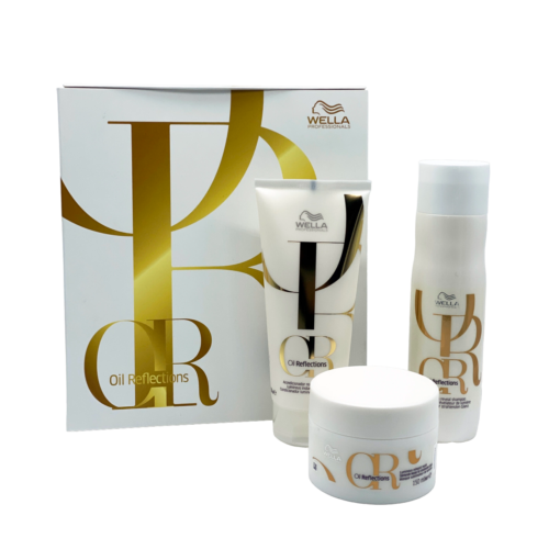 Wella - Box Oil Reflection - Shampoo, Acondicionador y Mascara